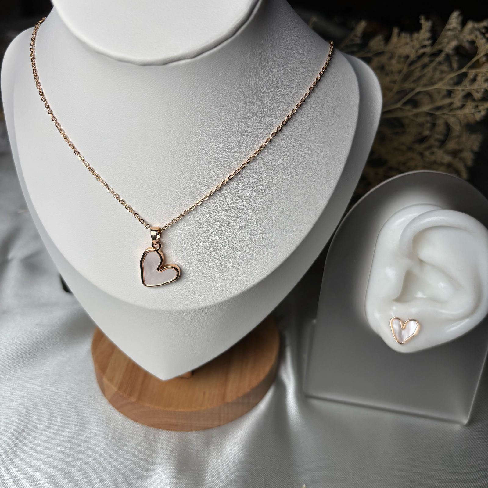 Conjunto Corazón Blanco