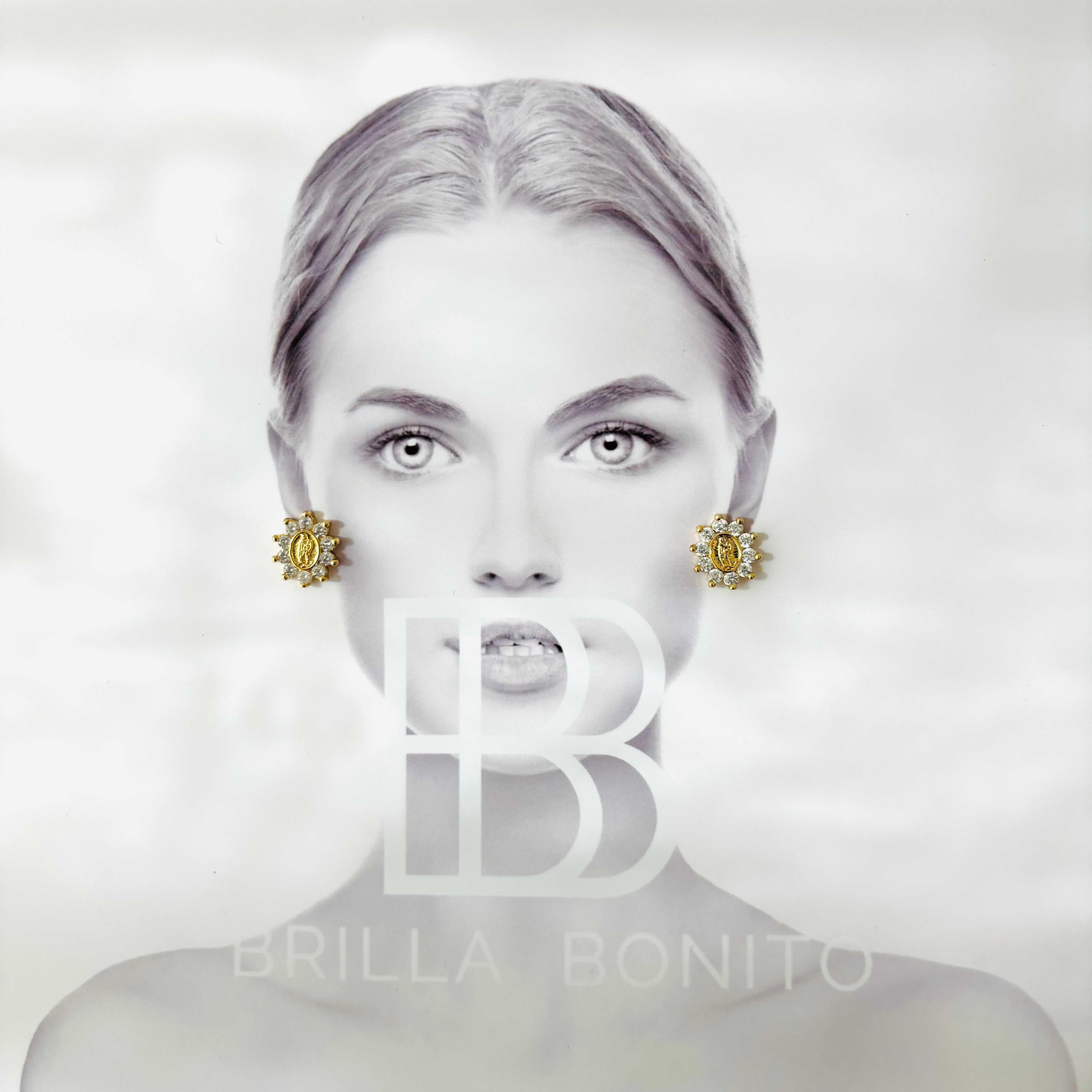 Aretes Petit Virgencita Brilante